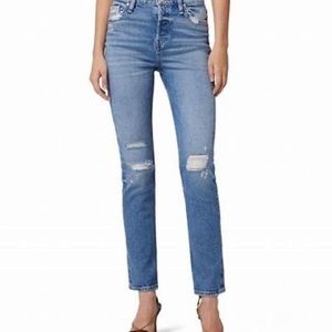 Used Hudson Holly Straight wash denim jeans